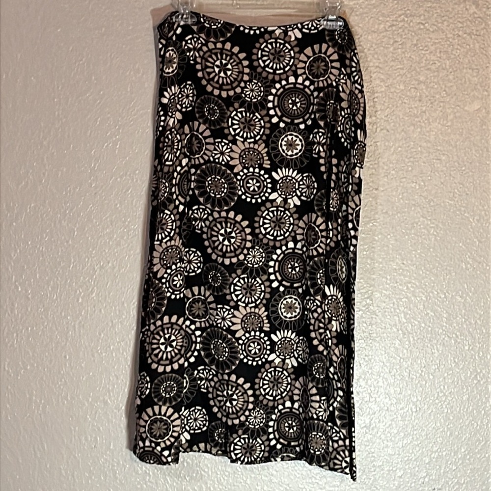 Croft & Barrow Brown and Tan Floral Fabric